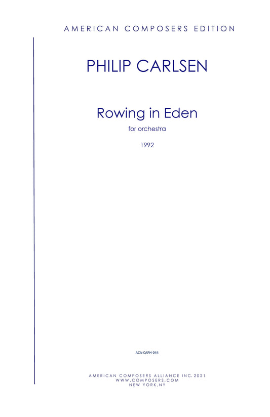 Rowing In Eden