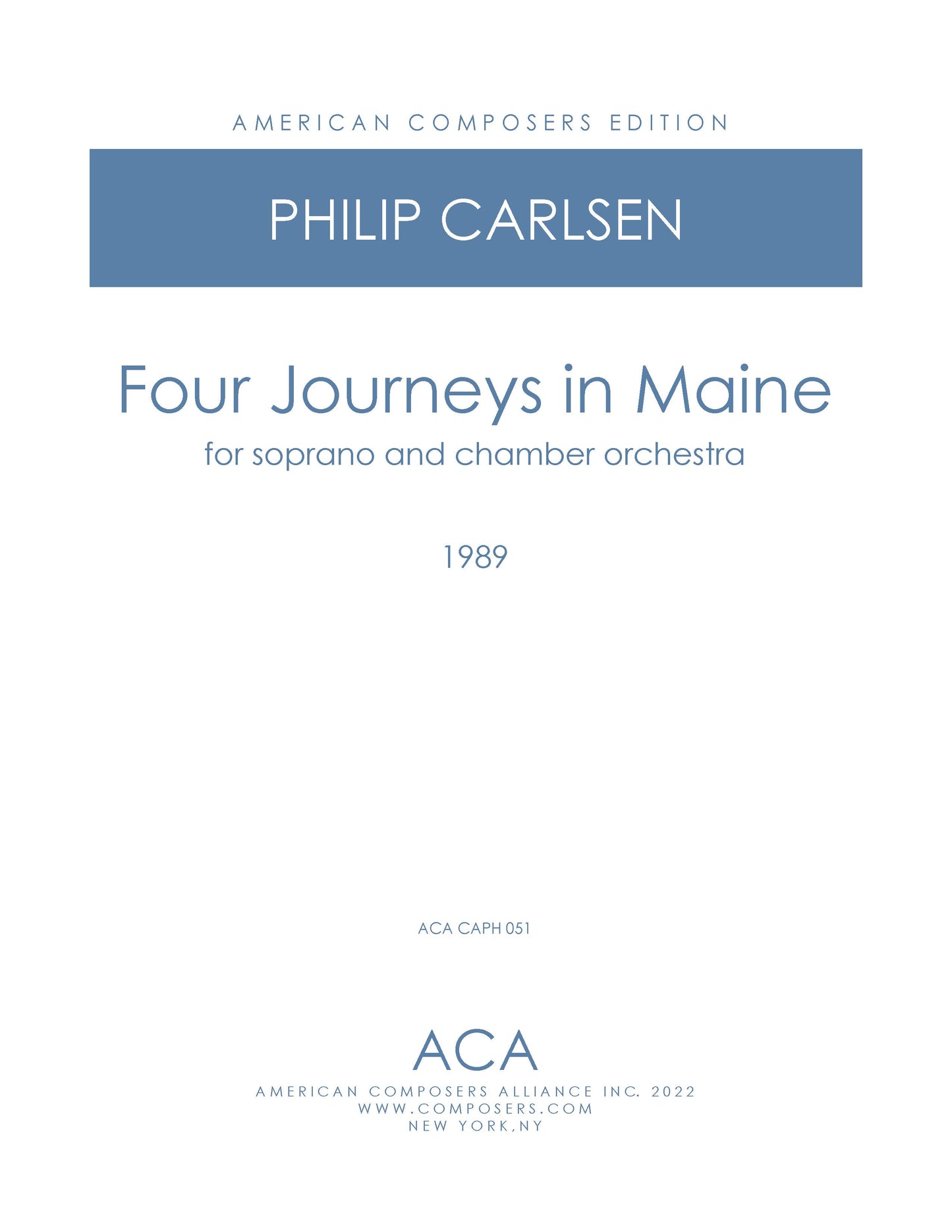 Four Journeys In Maine