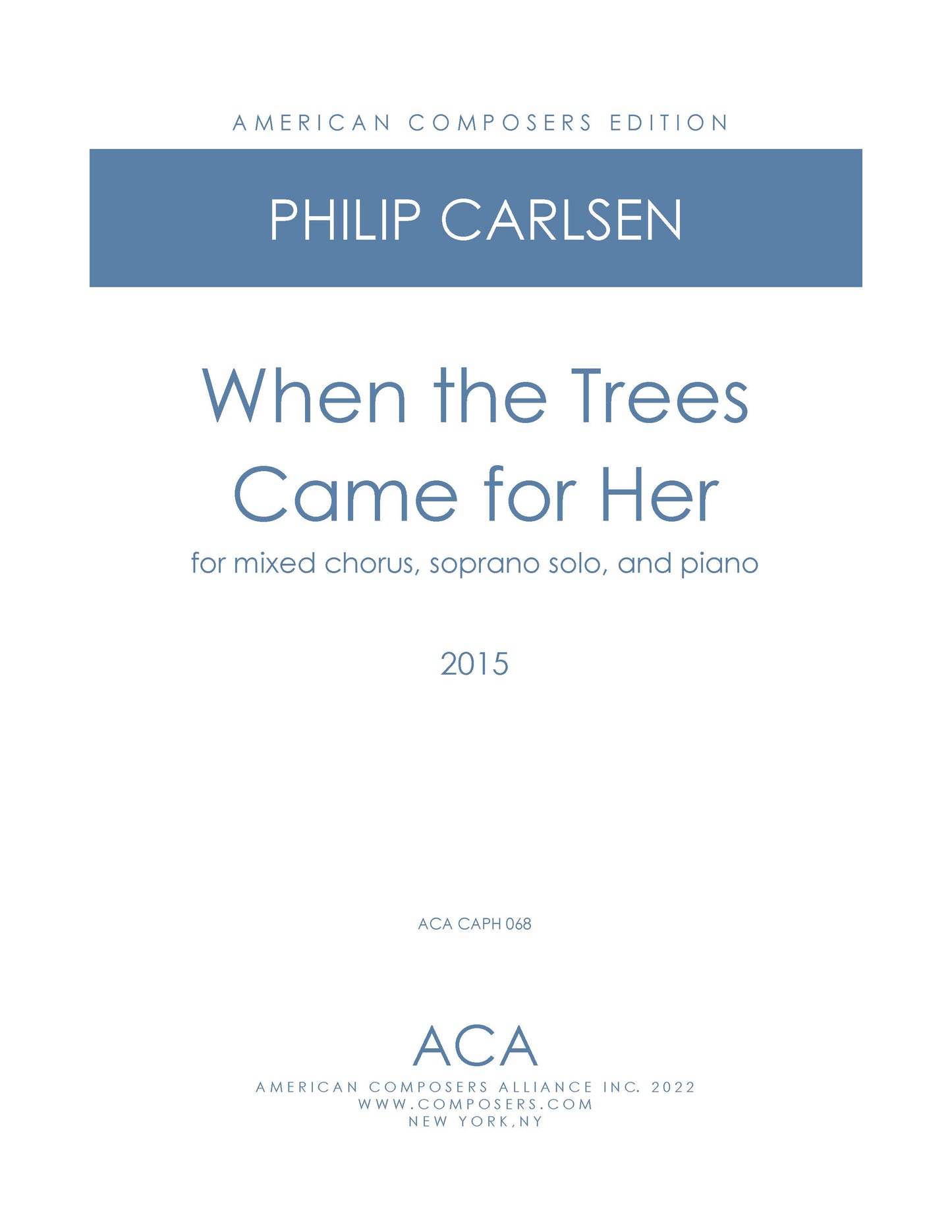 When The Trees Came For Her