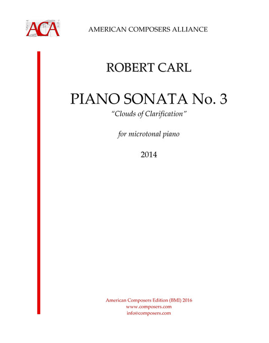 Piano Sonata No. 3 "Clouds Of Clarification"