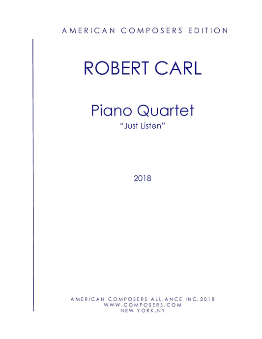 Piano Quartet: "Just Listen"