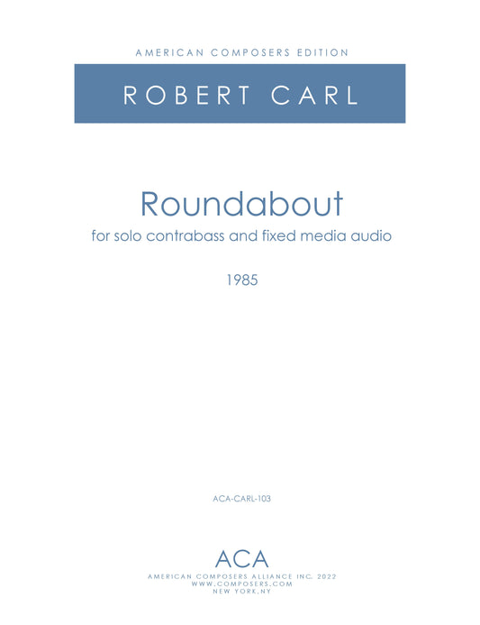 Roundabout For Contrabass And Tape