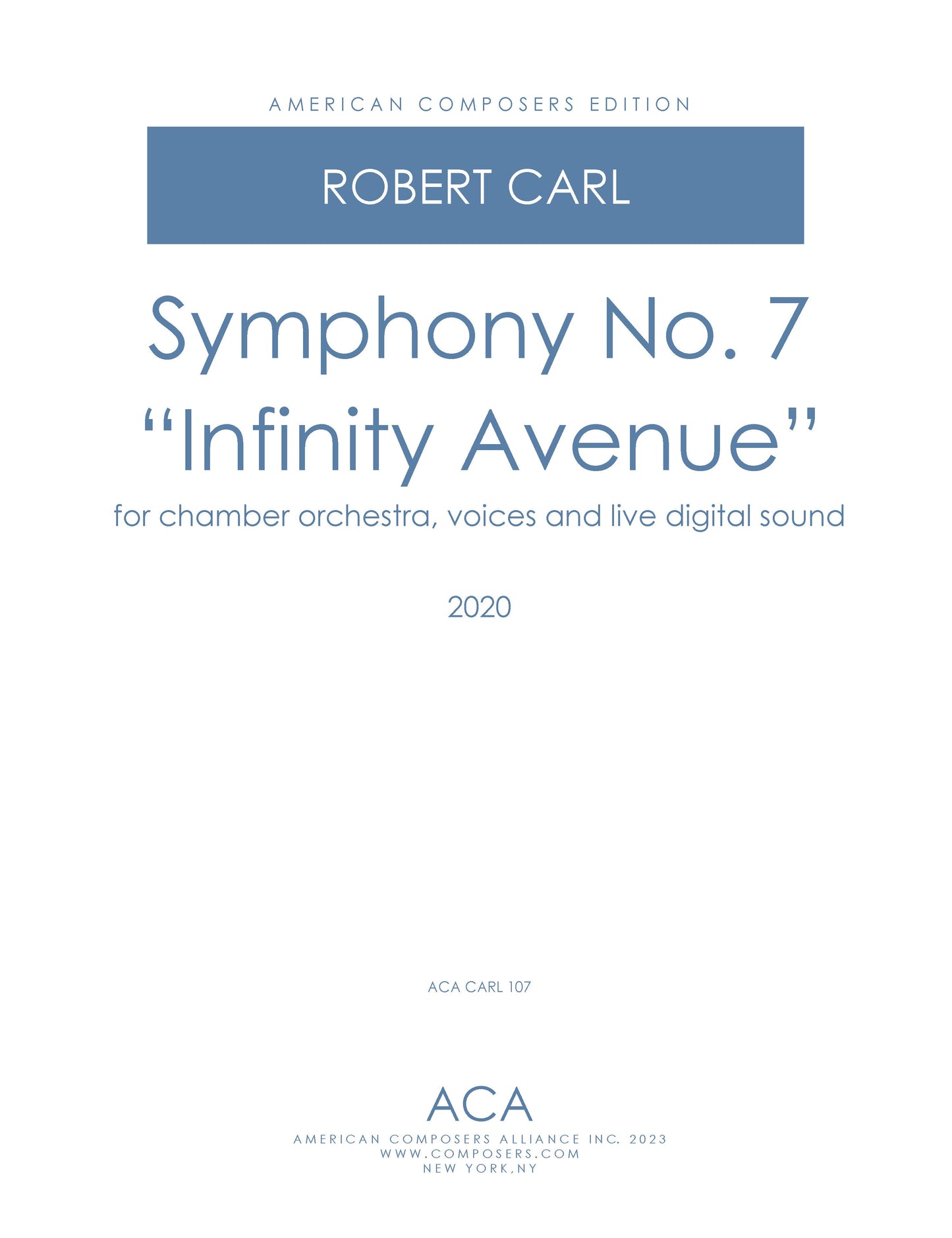 Symphony No. 7: "Infinity Avenue"