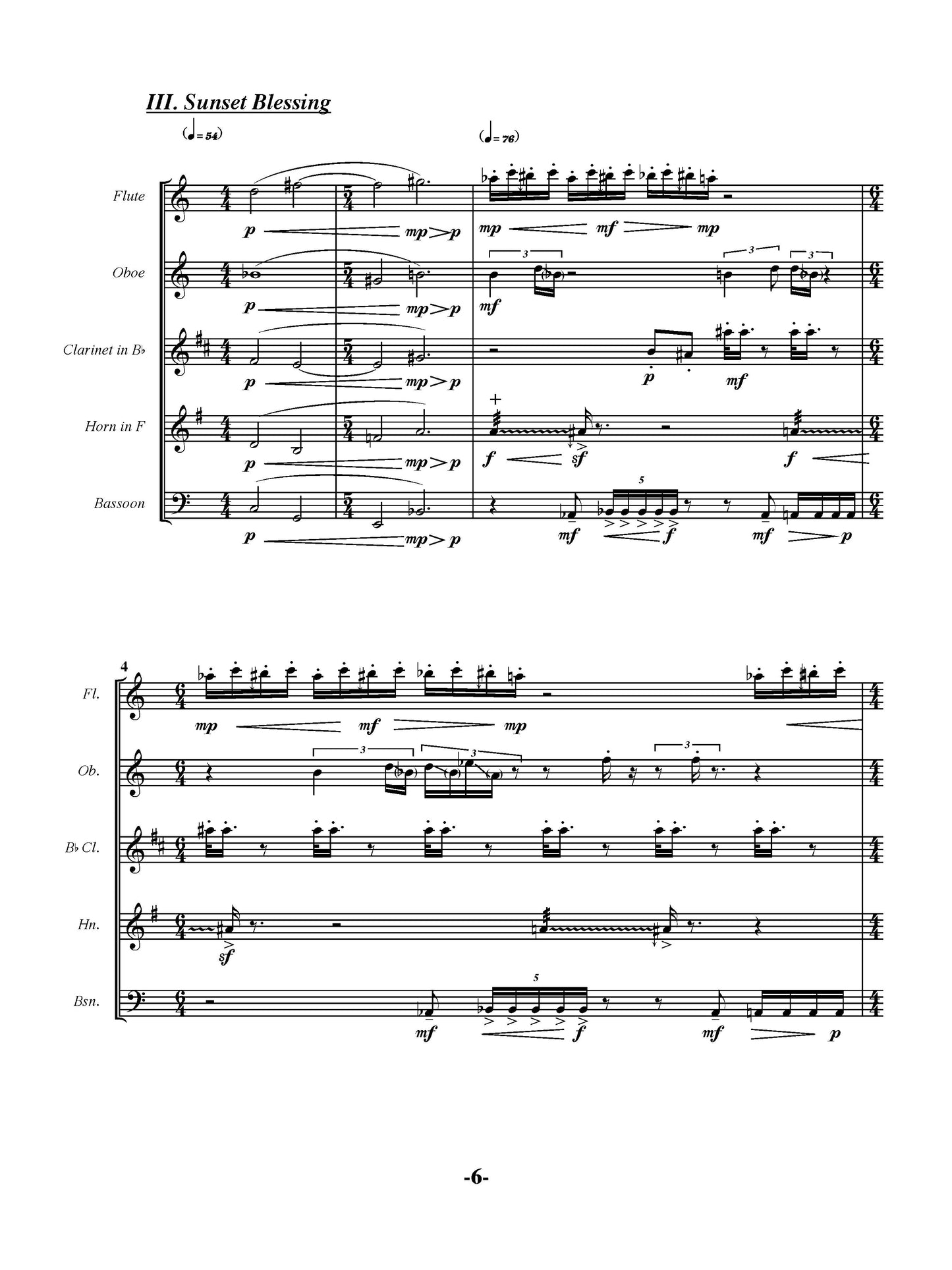 Wind Quintet No. 2, "Birds Of Guandu"