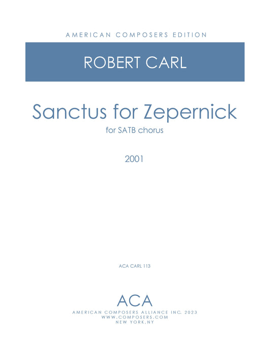 Sanctus For Zepernick