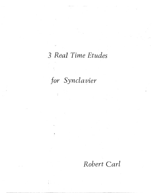 Three Real Time Etudes