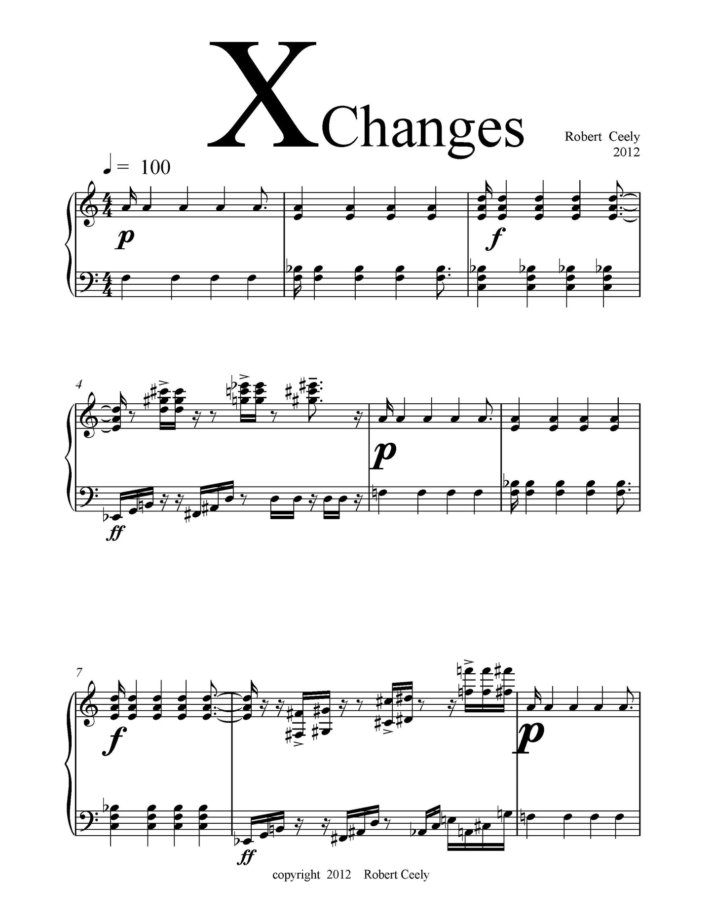 Xchanges For Piano