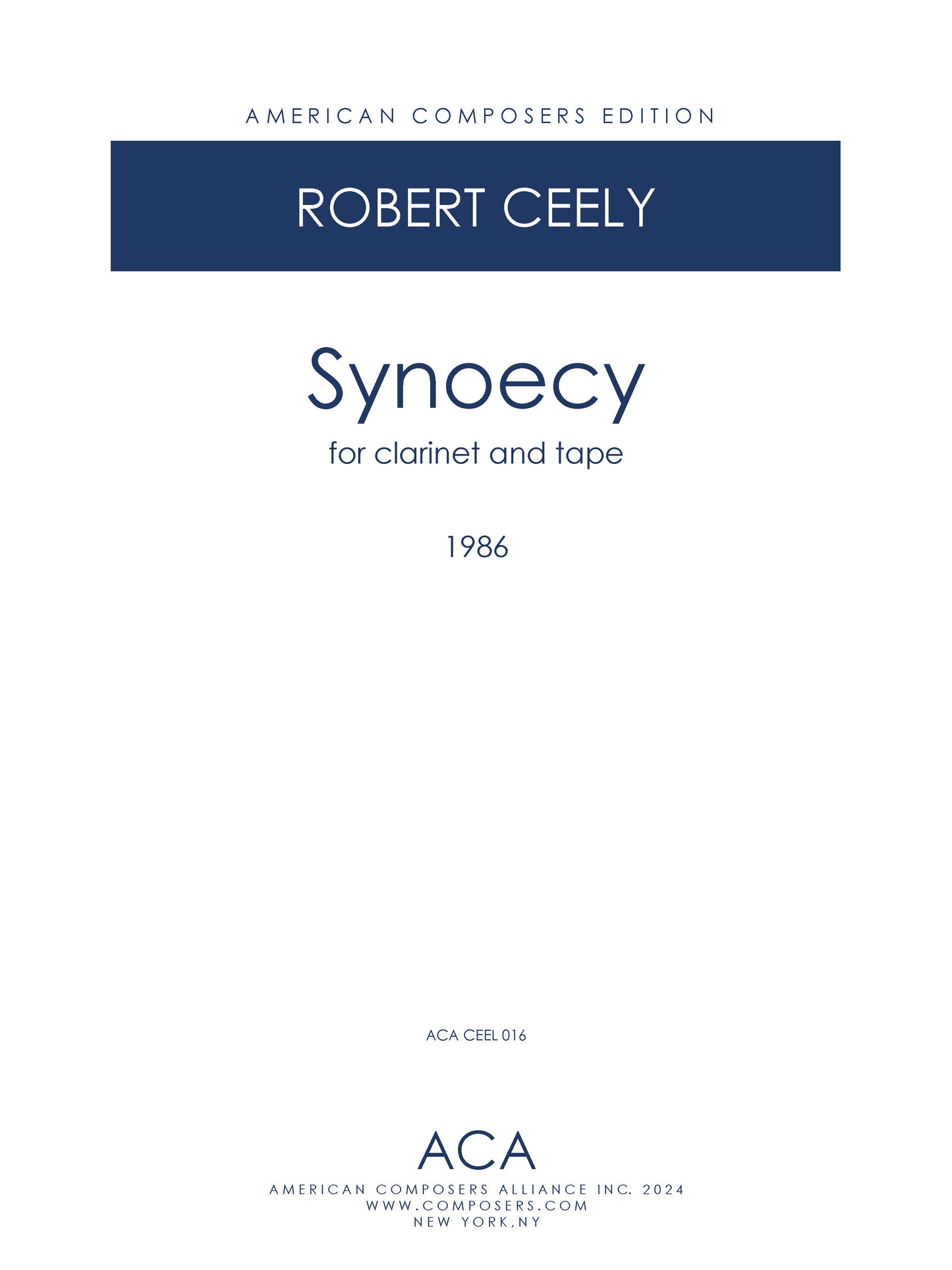 Synoecy