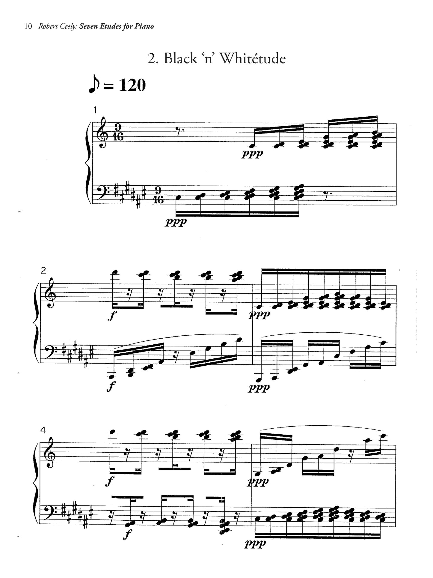 Seven Etudes For Piano