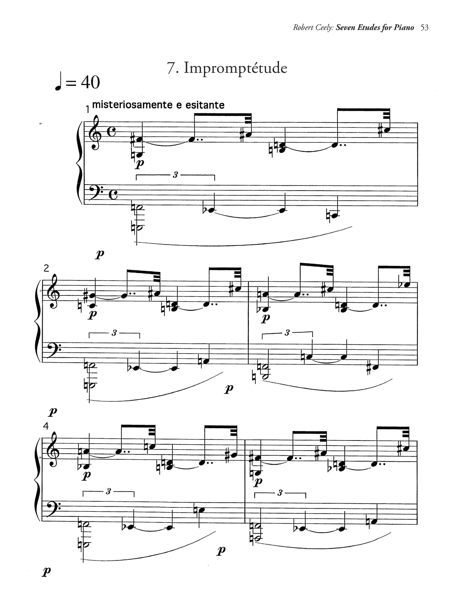 Seven Etudes For Piano