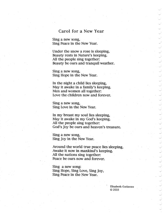 Carol For A New Year