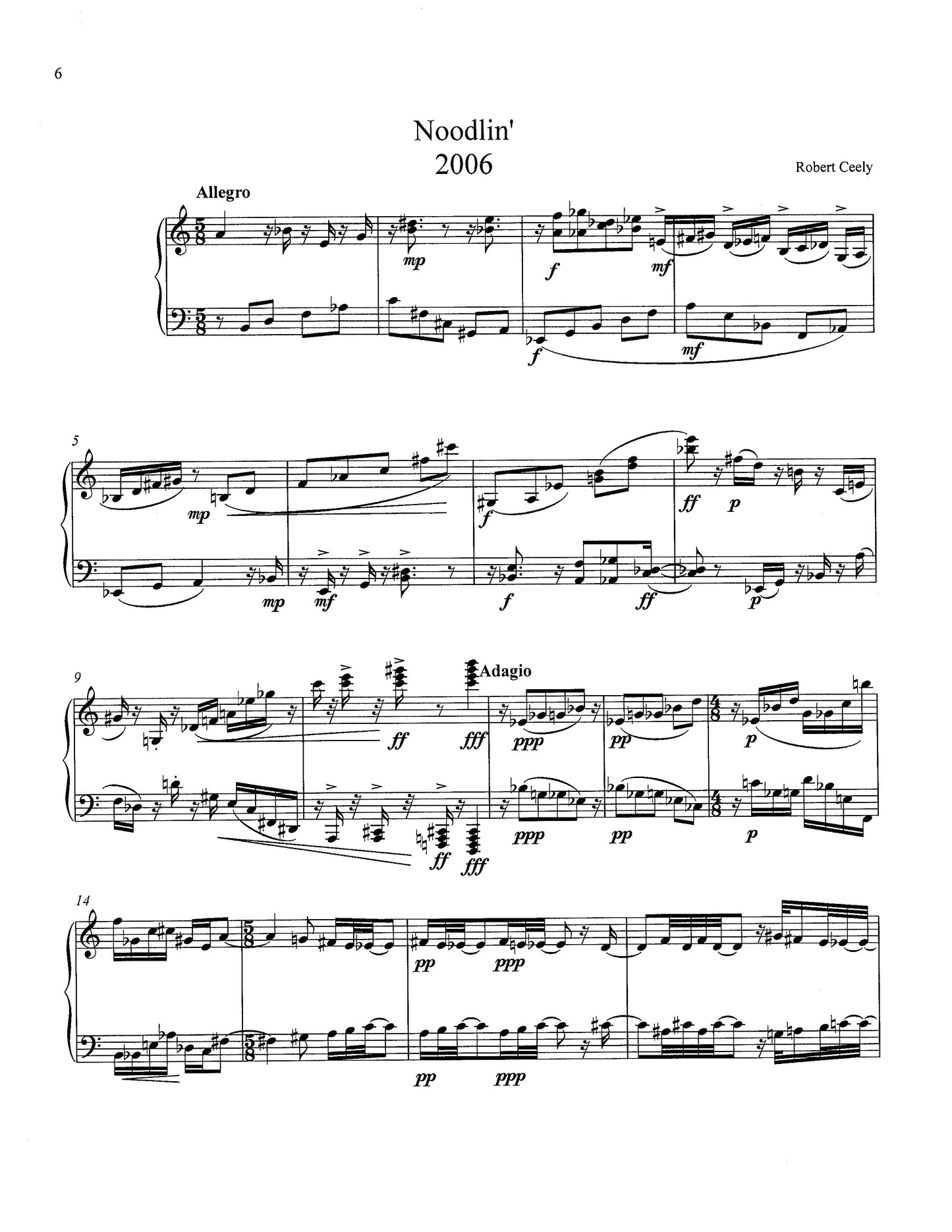 Piano Miscellany Seven (Not So Easy) Pieces For Piano