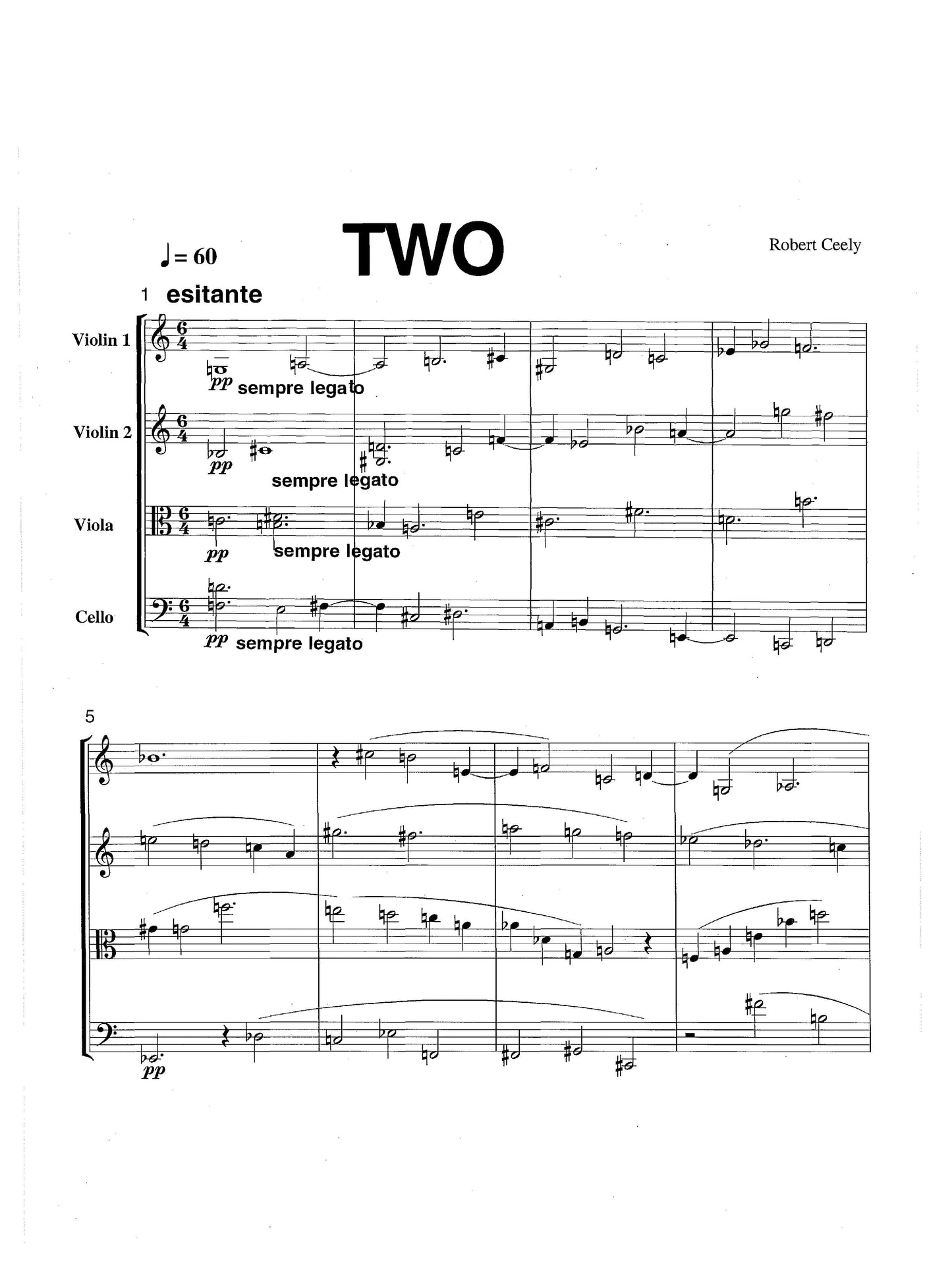 Two Pieces For String Quartet