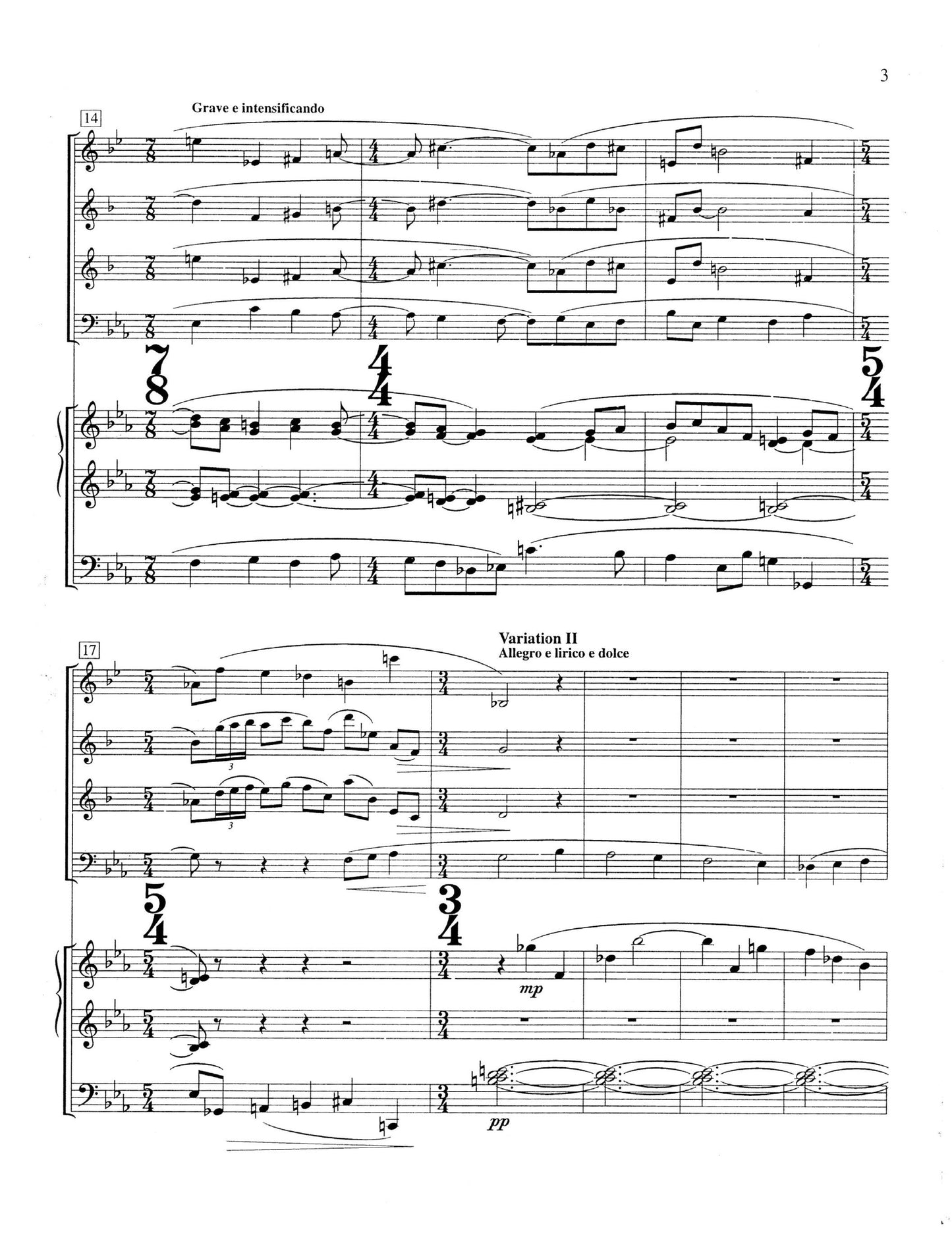 Austrian Variations For Organ And Brass Quartet