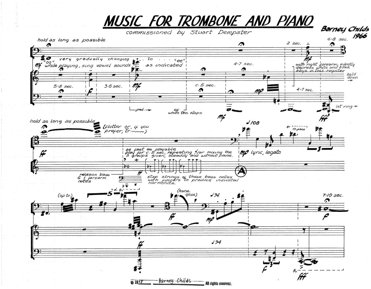 Music For Trombone & Piano