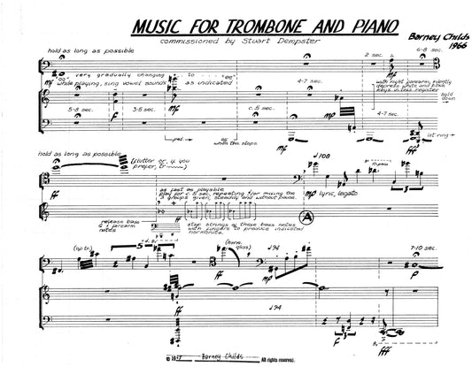 Music For Trombone & Piano