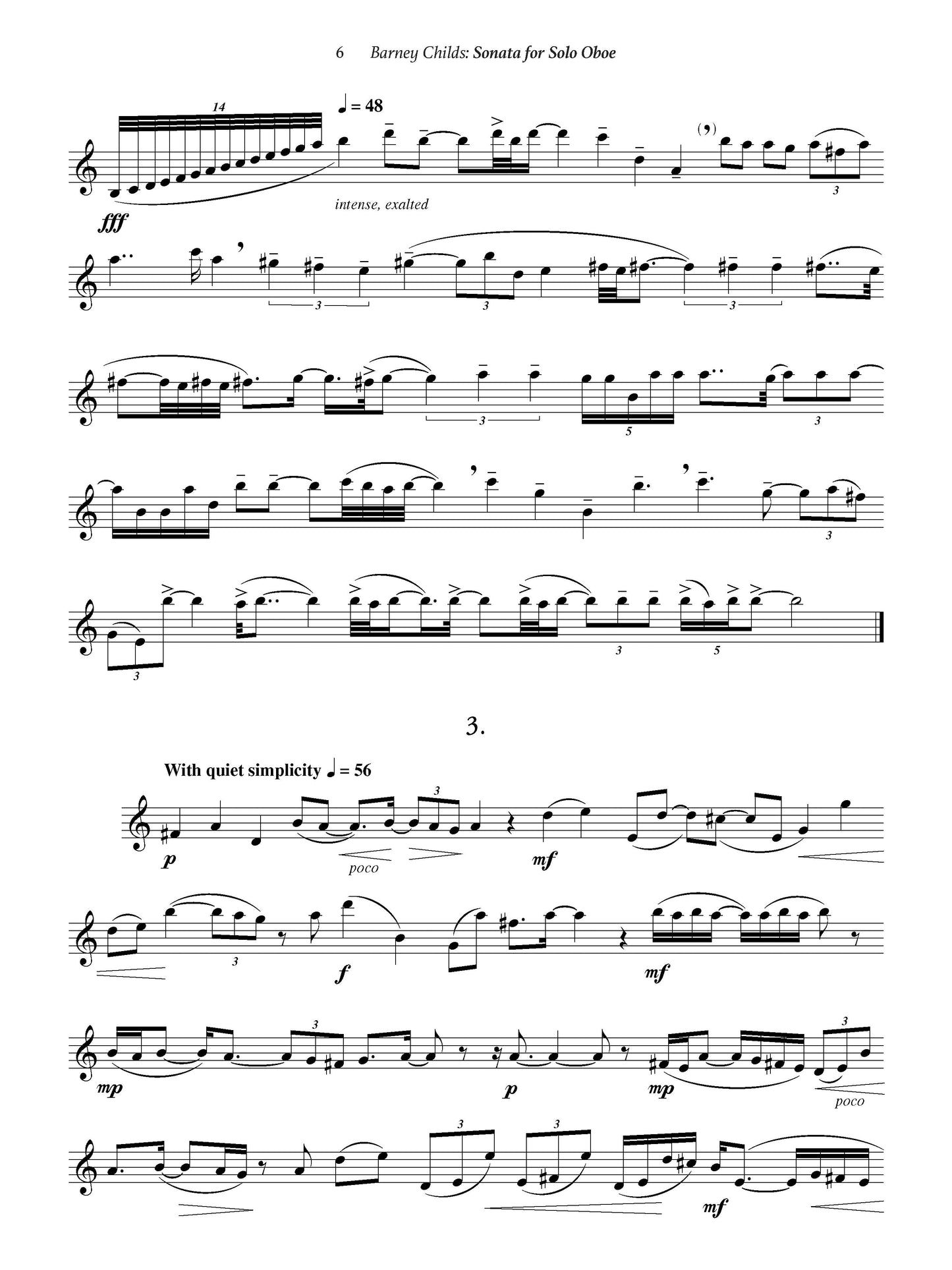 Sonata For Solo Oboe