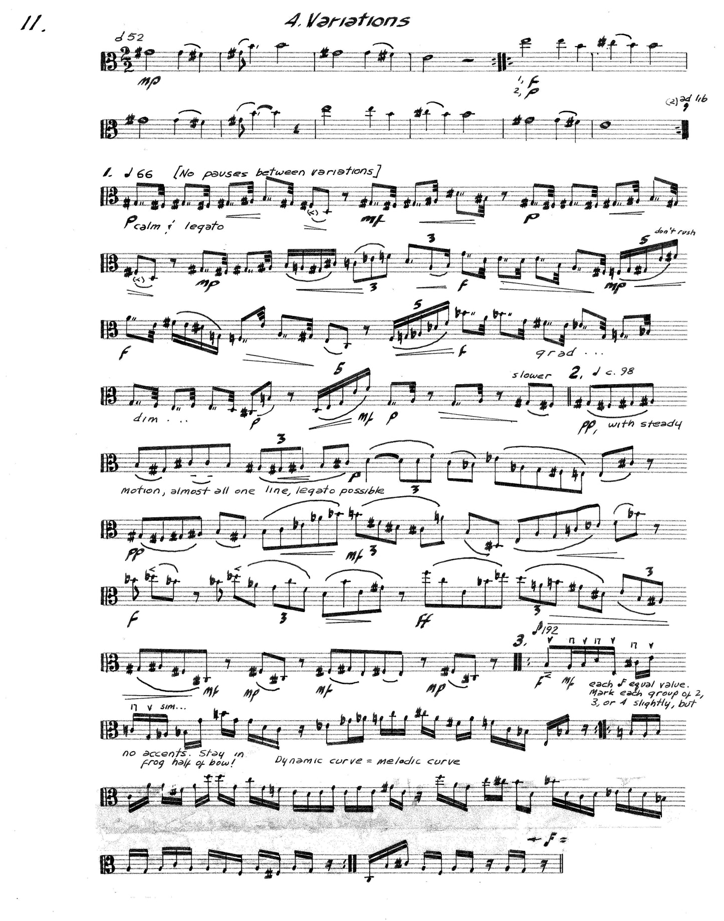 Sonata For Solo Viola