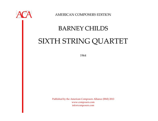 String Quartet, Sixth