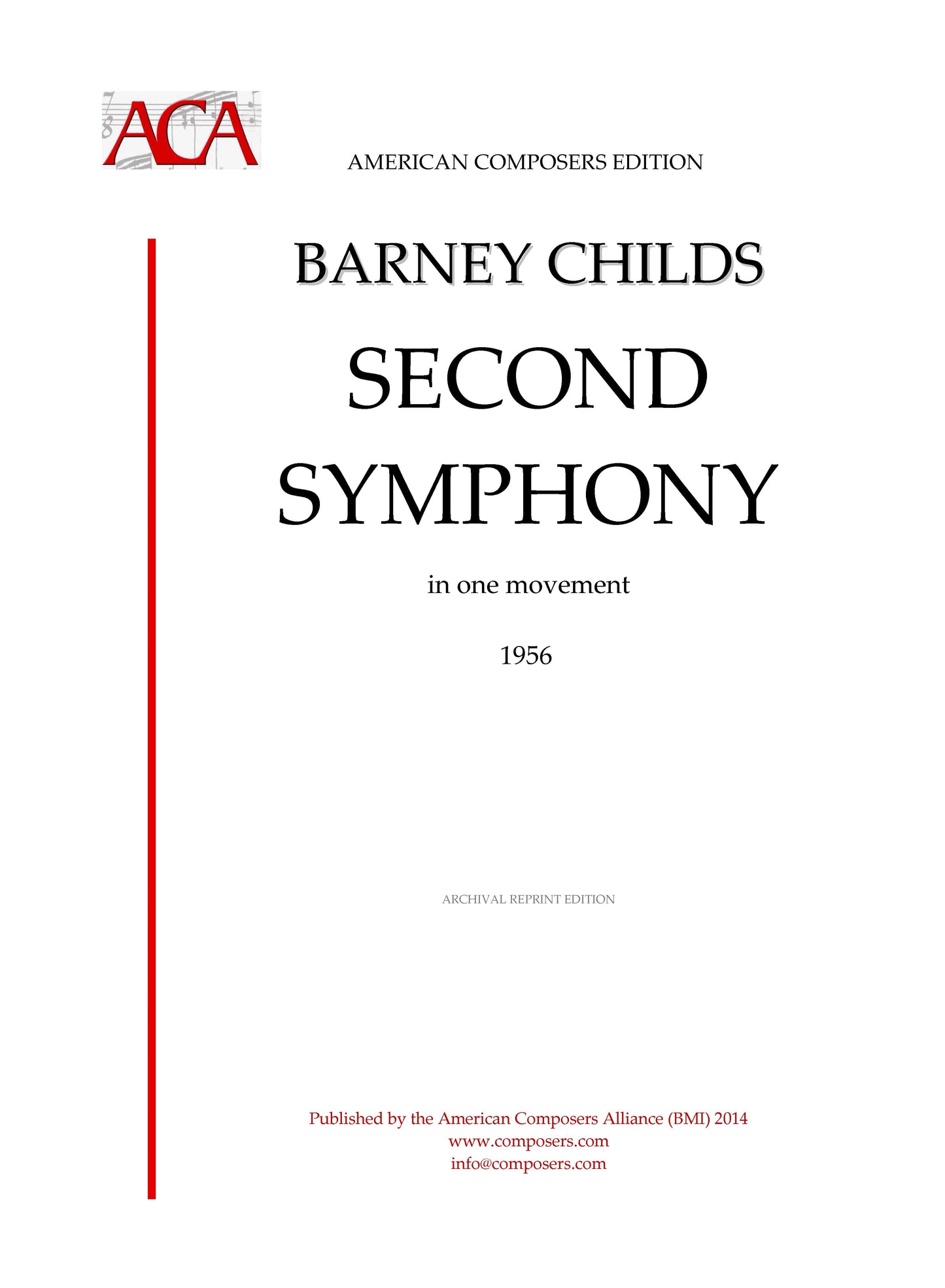 Symphony No. 2 (In One Movement)