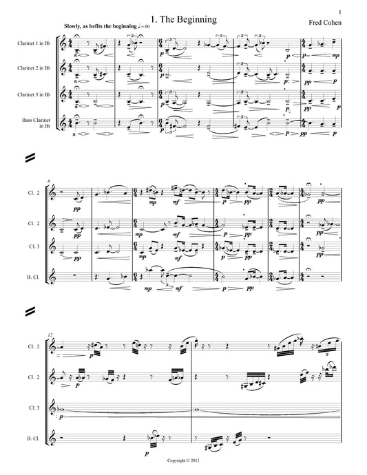 Four Movements for Clarinet Quartet