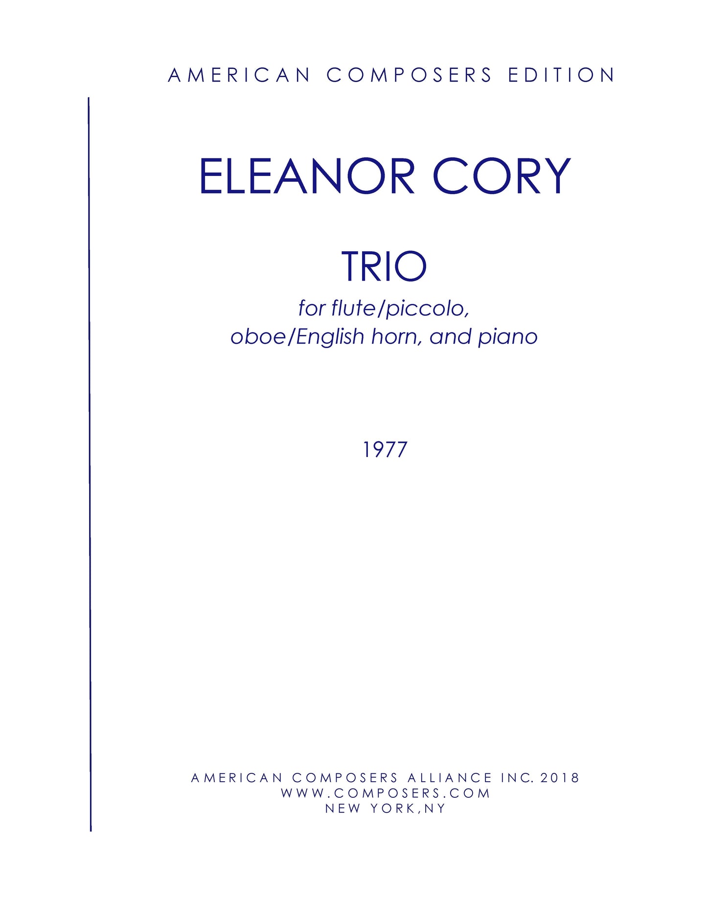 Trio (Flute/Pic, Oboe/Eh, Piano)