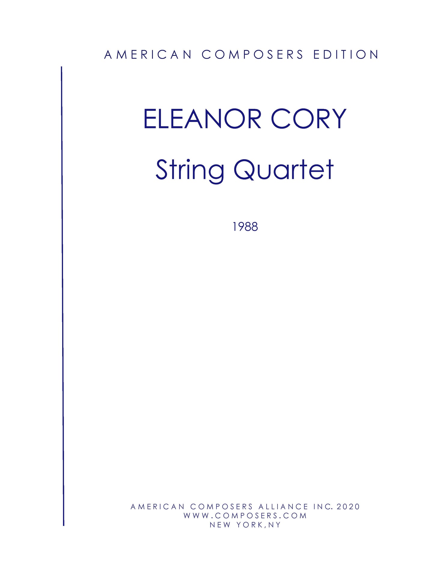 String Quartet 1988