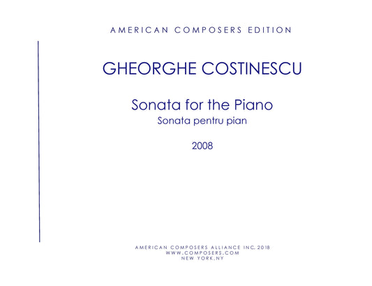 Sonata For The Piano 1957 Rev. 2007-08