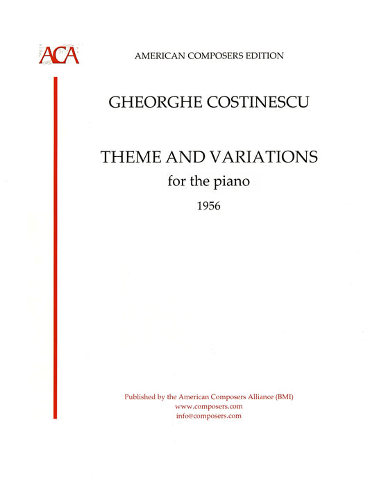 Theme And Variations For The Piano