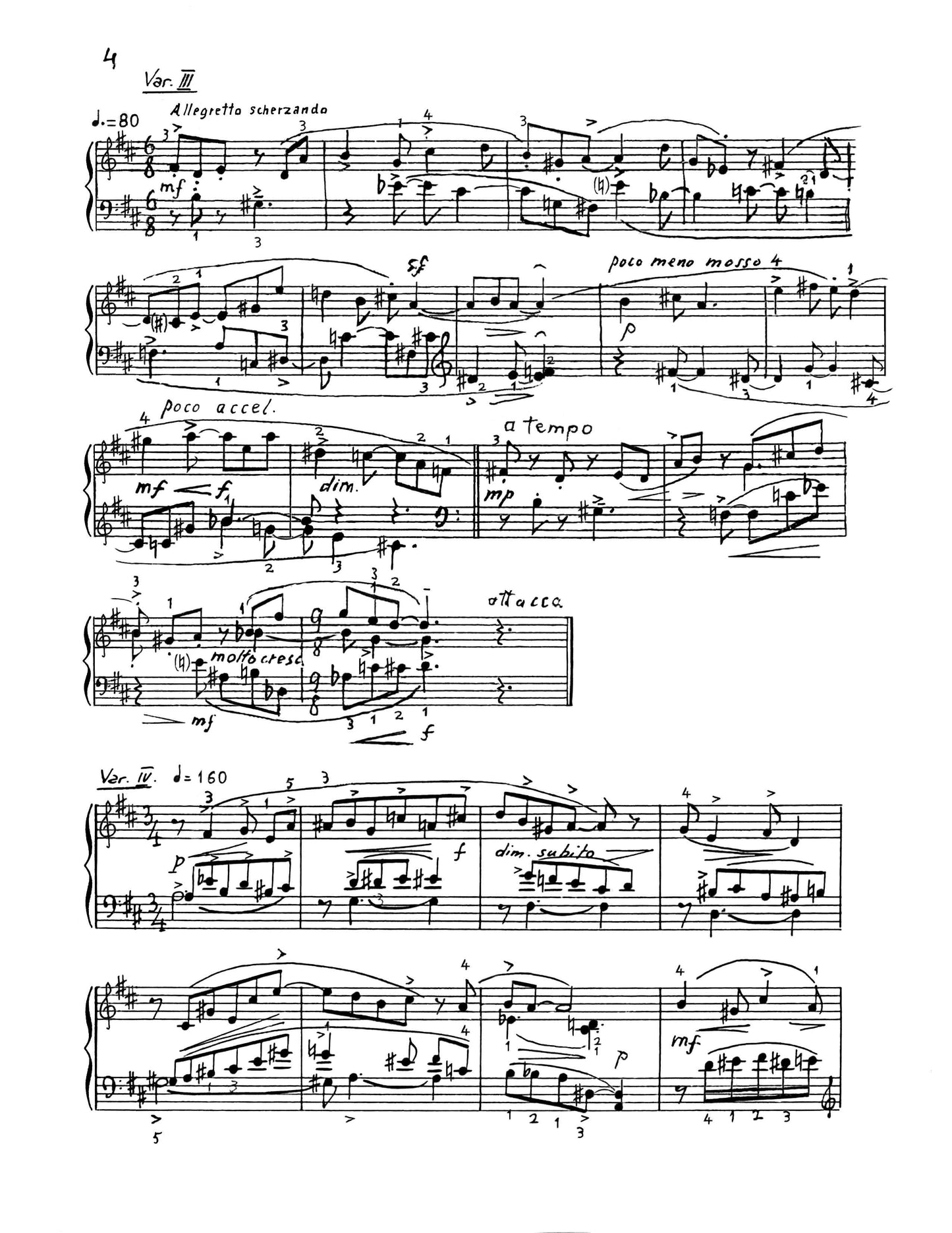 Theme And Variations For The Piano