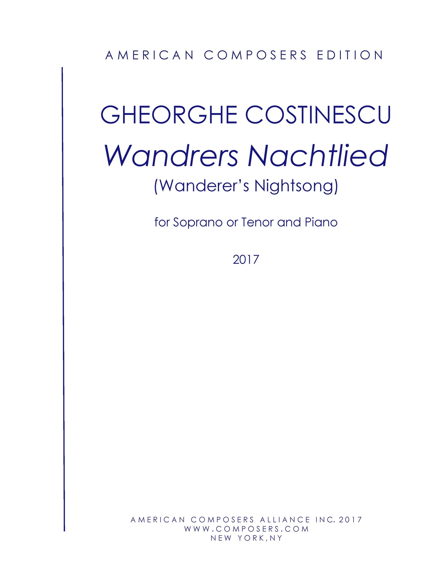 Wanderers Nachtlied