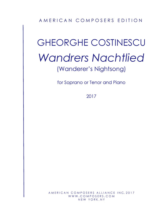 Wanderers Nachtlied