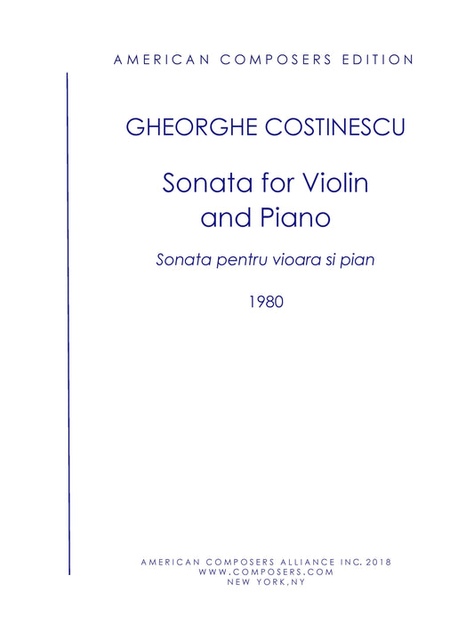 Sonata For Violin And Piano