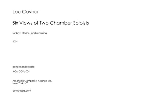 Six Views Of Two Chamber Soloists