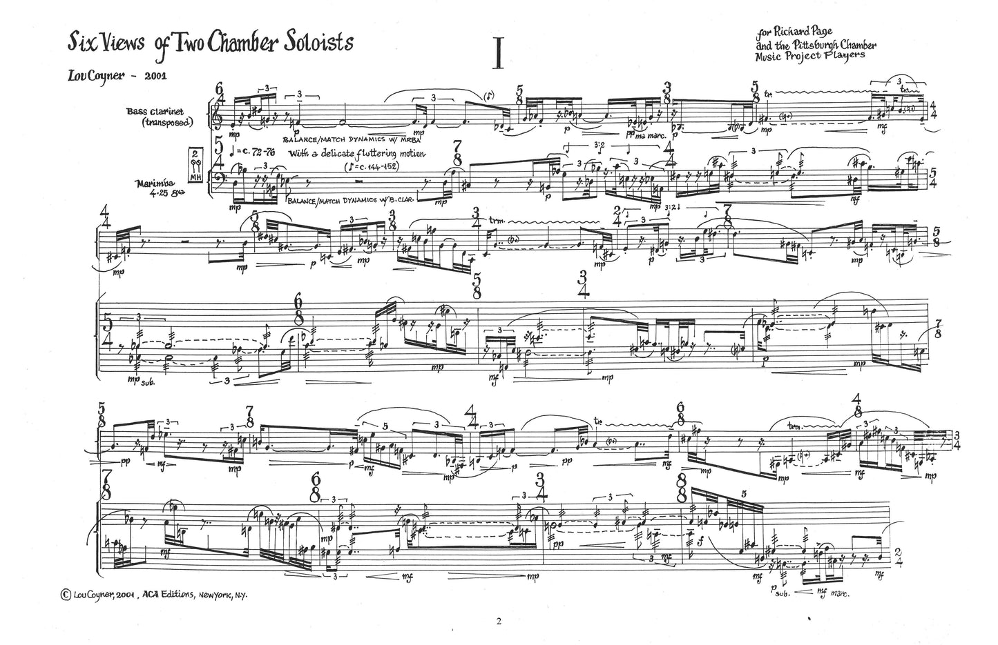 Six Views Of Two Chamber Soloists