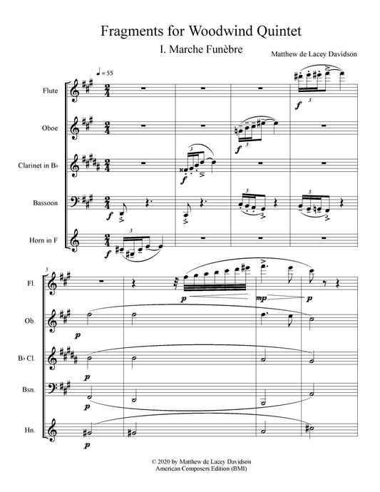 Fragments For Woodwind Quintet