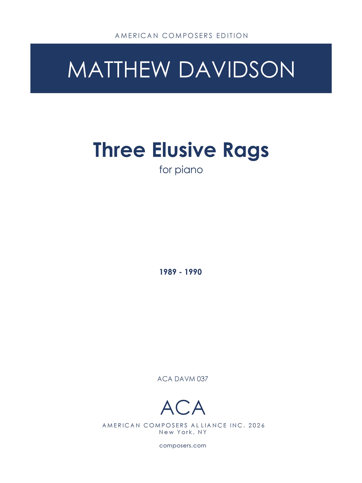 Three Elusive Rags