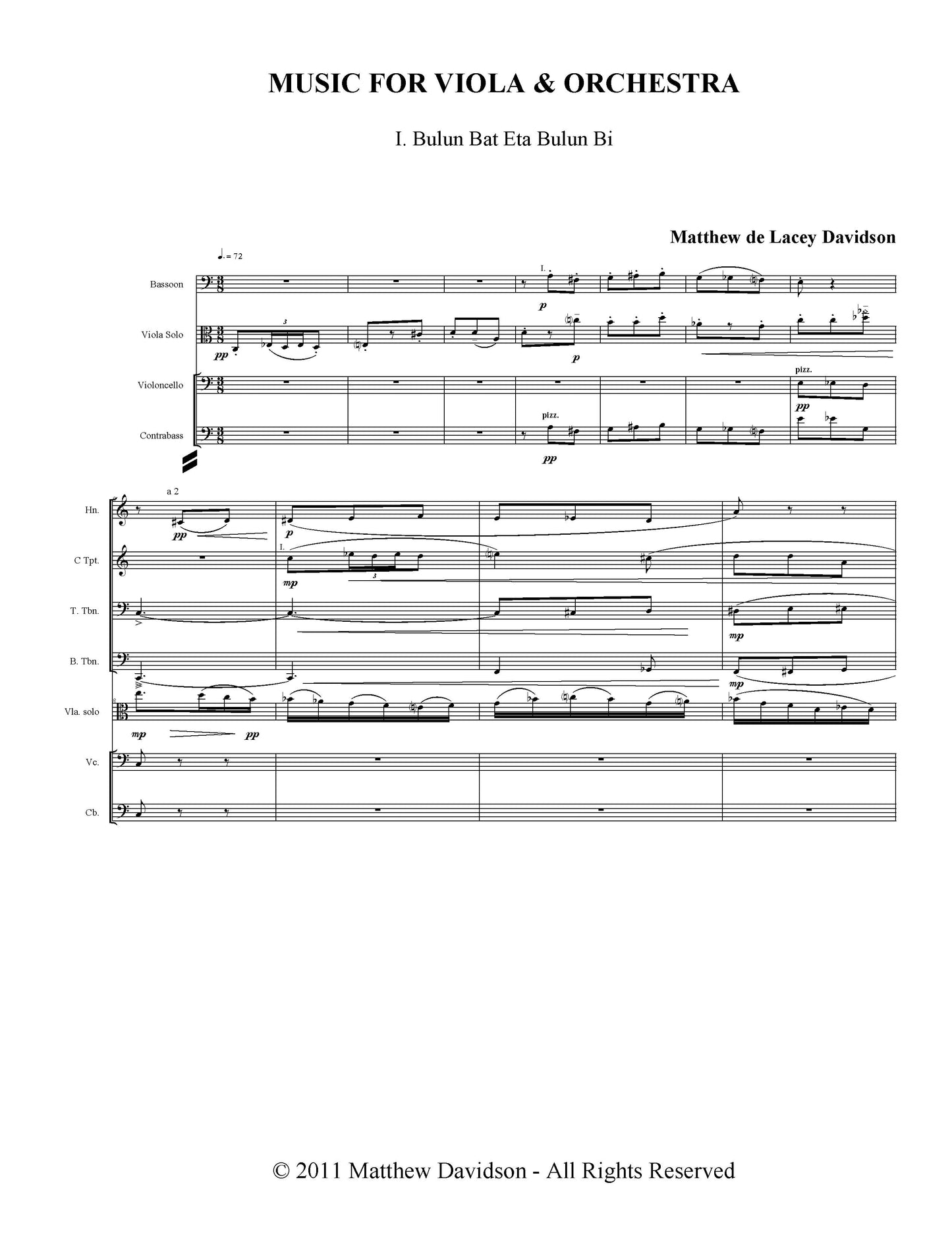 Music For Viola & Orchestra