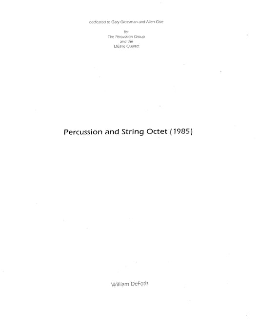 Percussion And String Octet