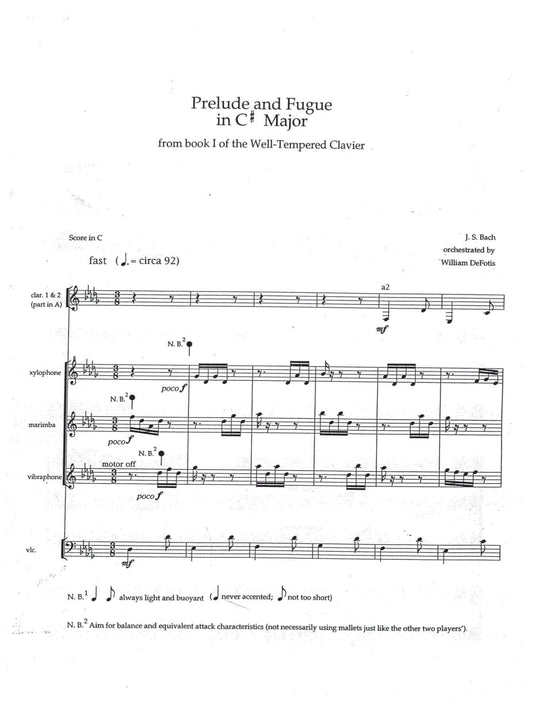 Prelude and Fugue in C-Sharp Major