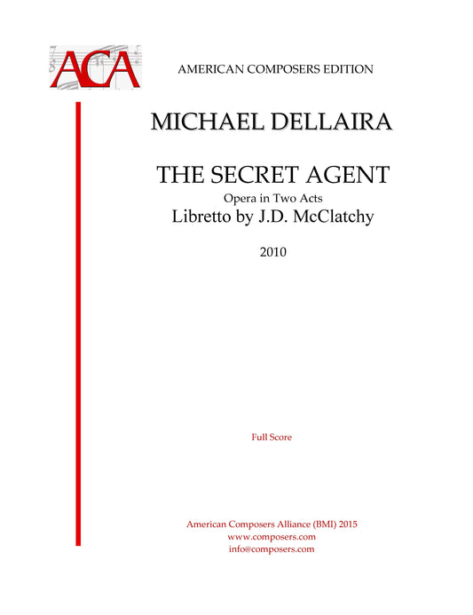 Secret Agent - Opera In Two Acts