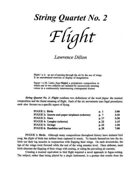 String Quartet No. 2: Flight