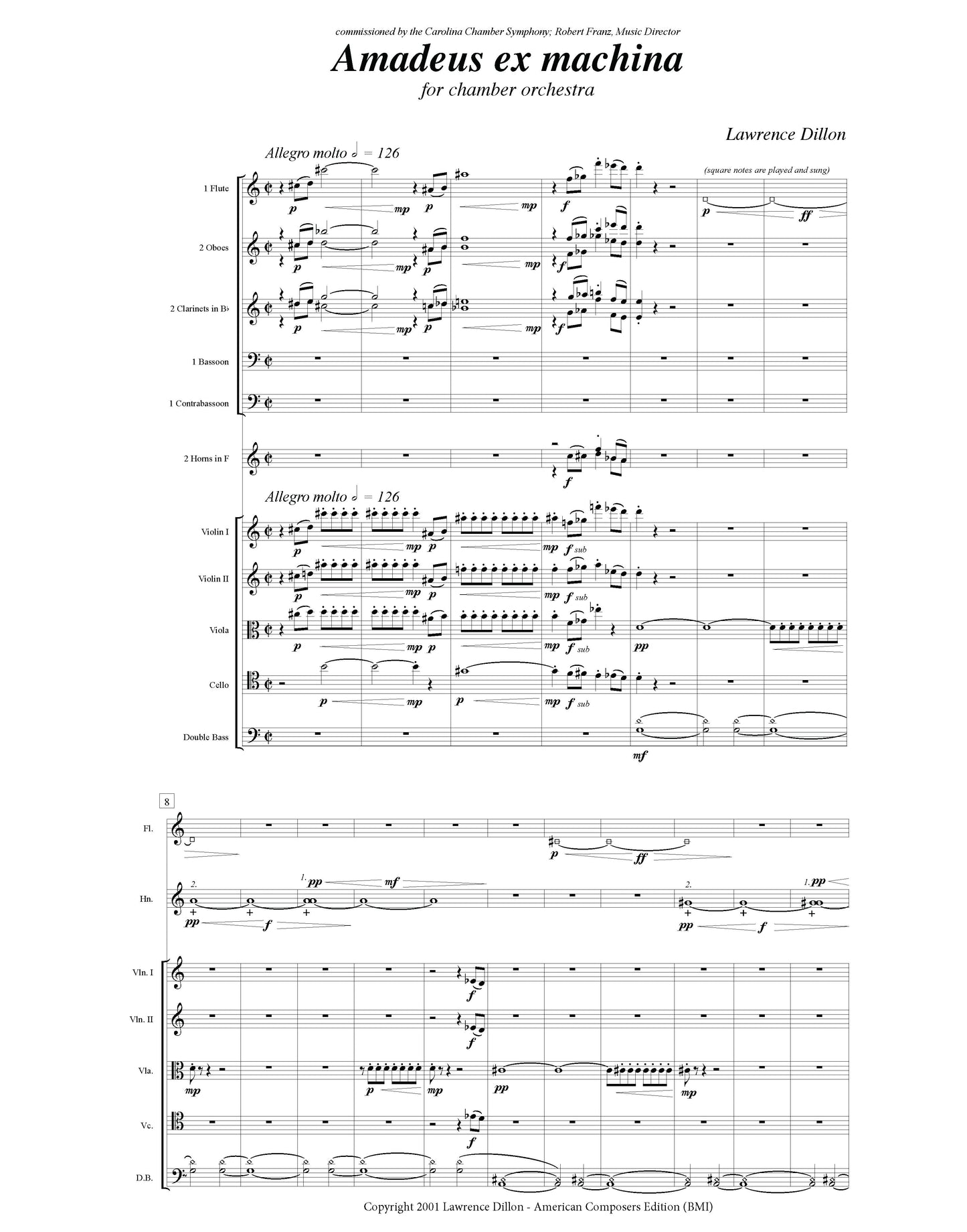 Amadeus Ex Machina for Chamber Orchestra