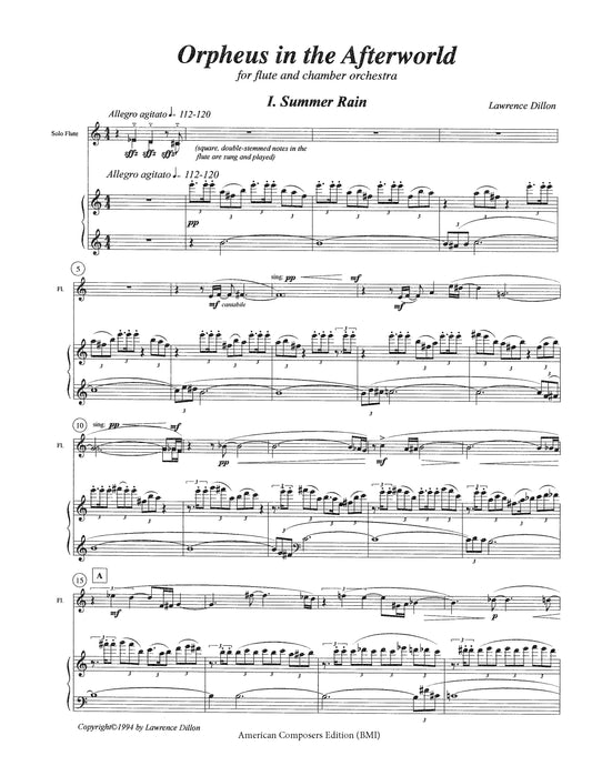 Orpheus in the Afterworld (Concerto for Flute and Chamber Orchestra)