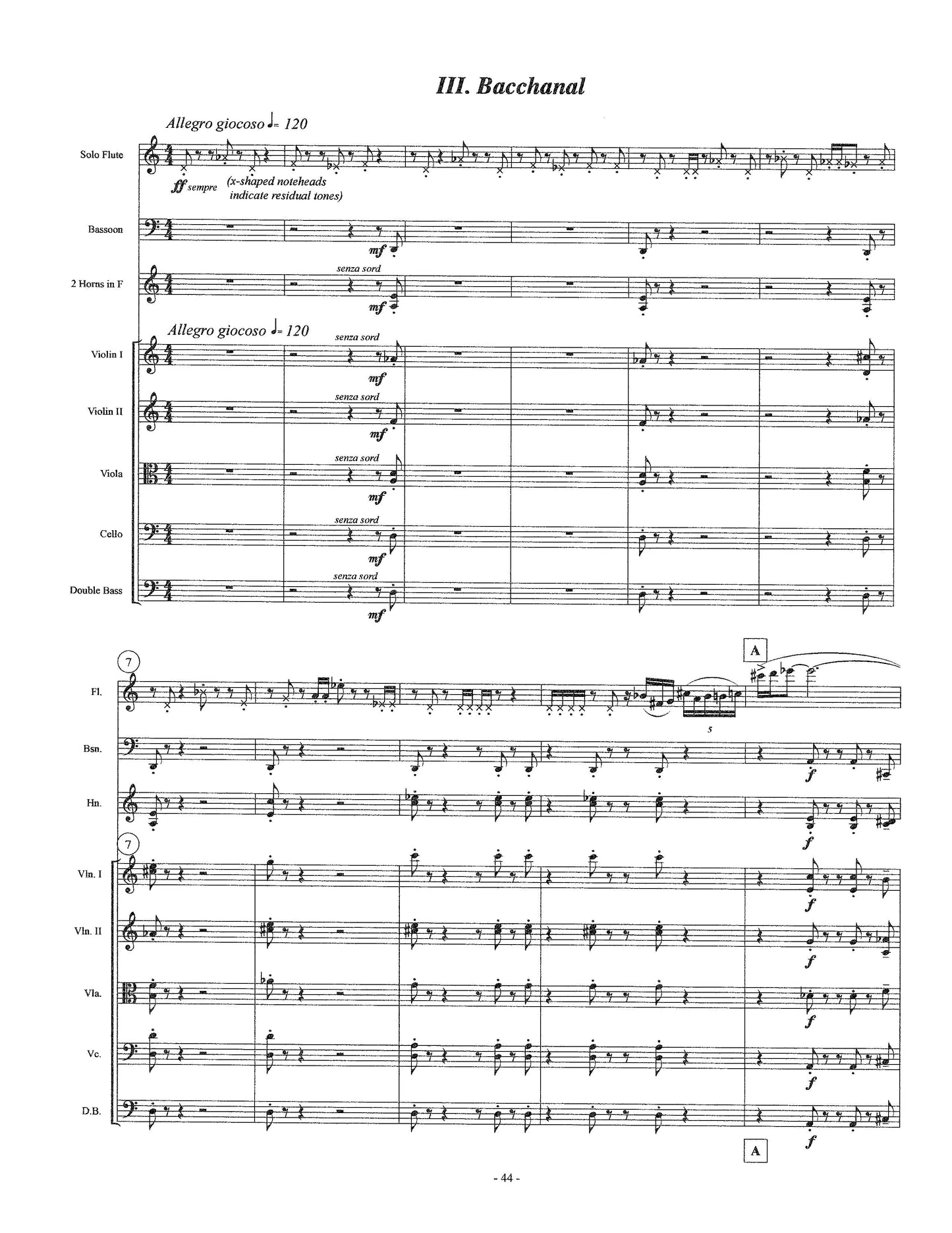 Orpheus in the Afterworld (Concerto for Flute and Chamber Orchestra)