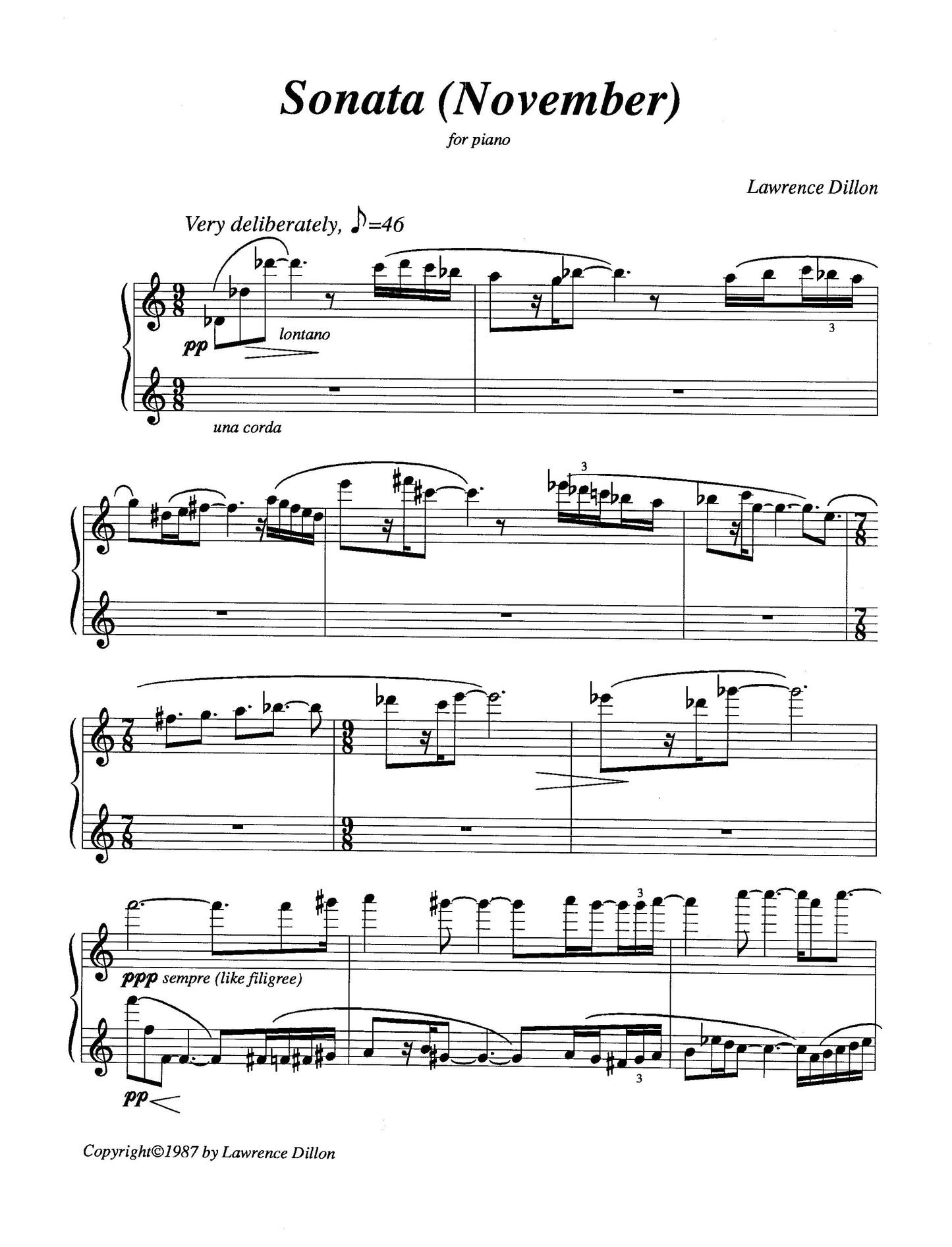 Piano Sonata (November)