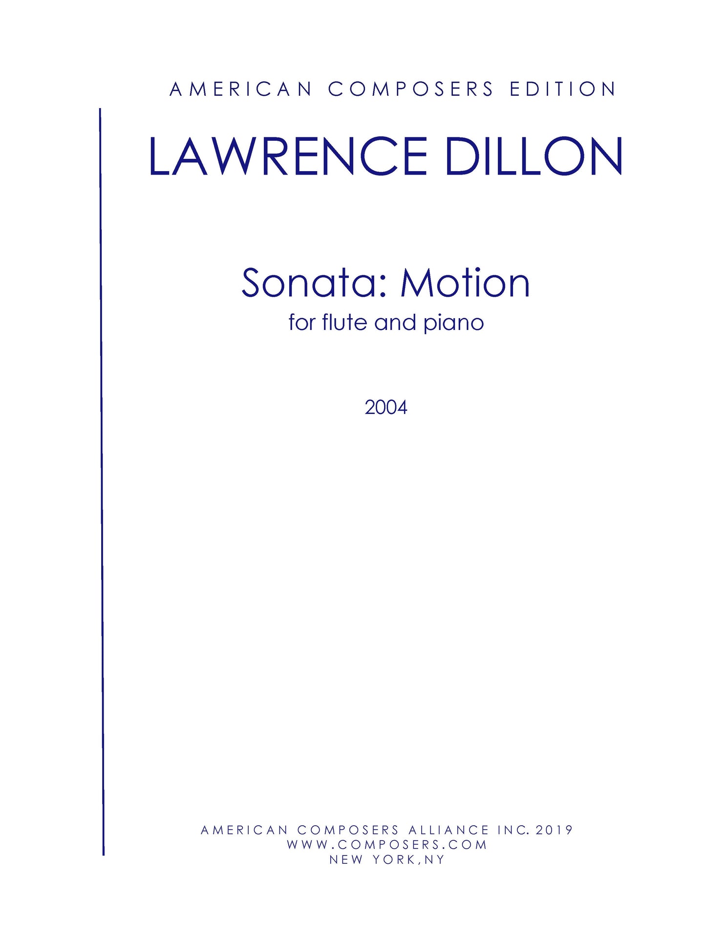 Sonata: Motion Flute And Piano