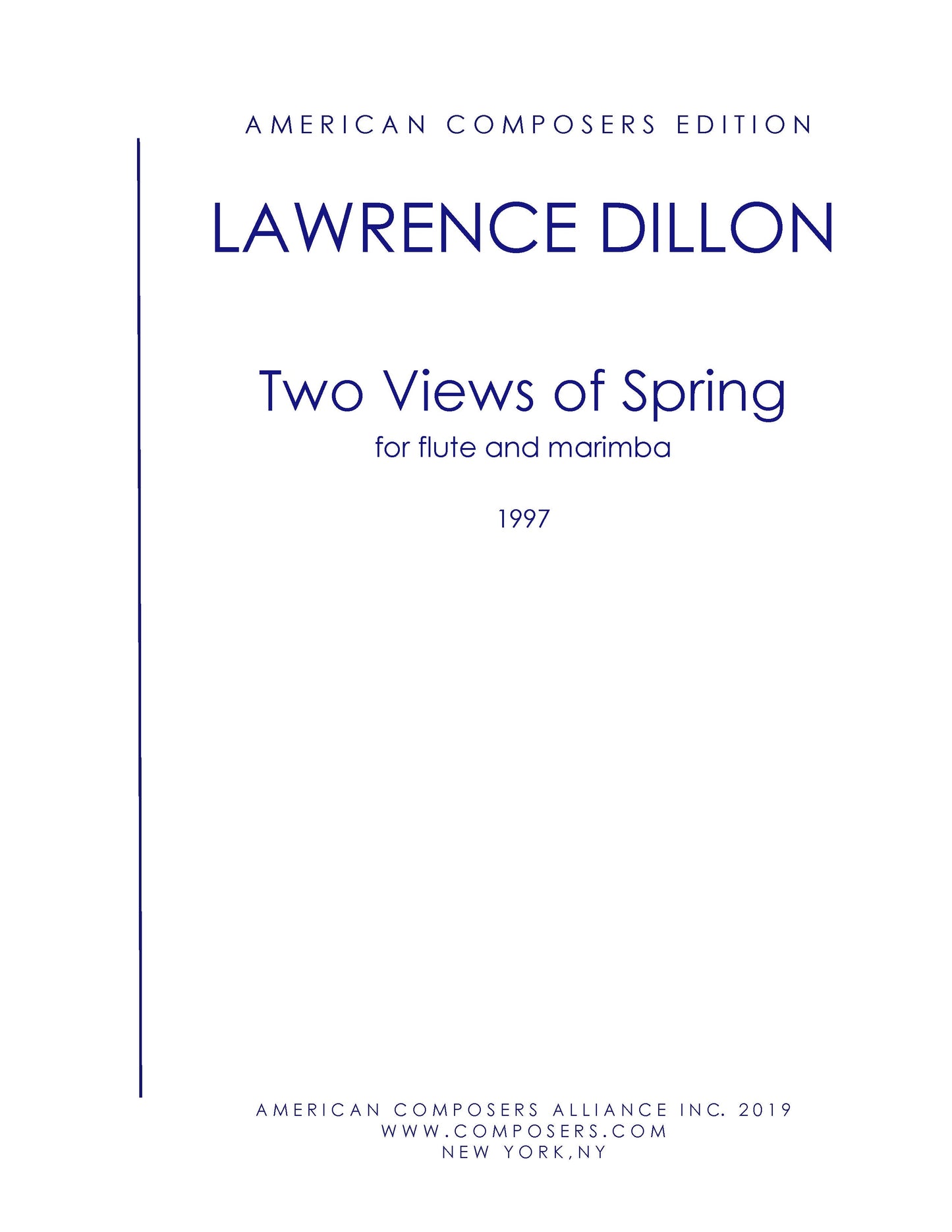 Two Views Of Spring For Flute And Marimba