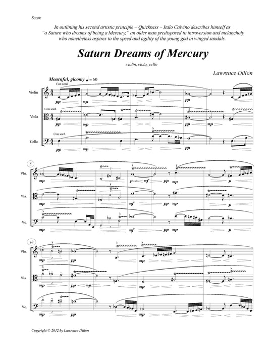 Saturn Dreams of Mercury