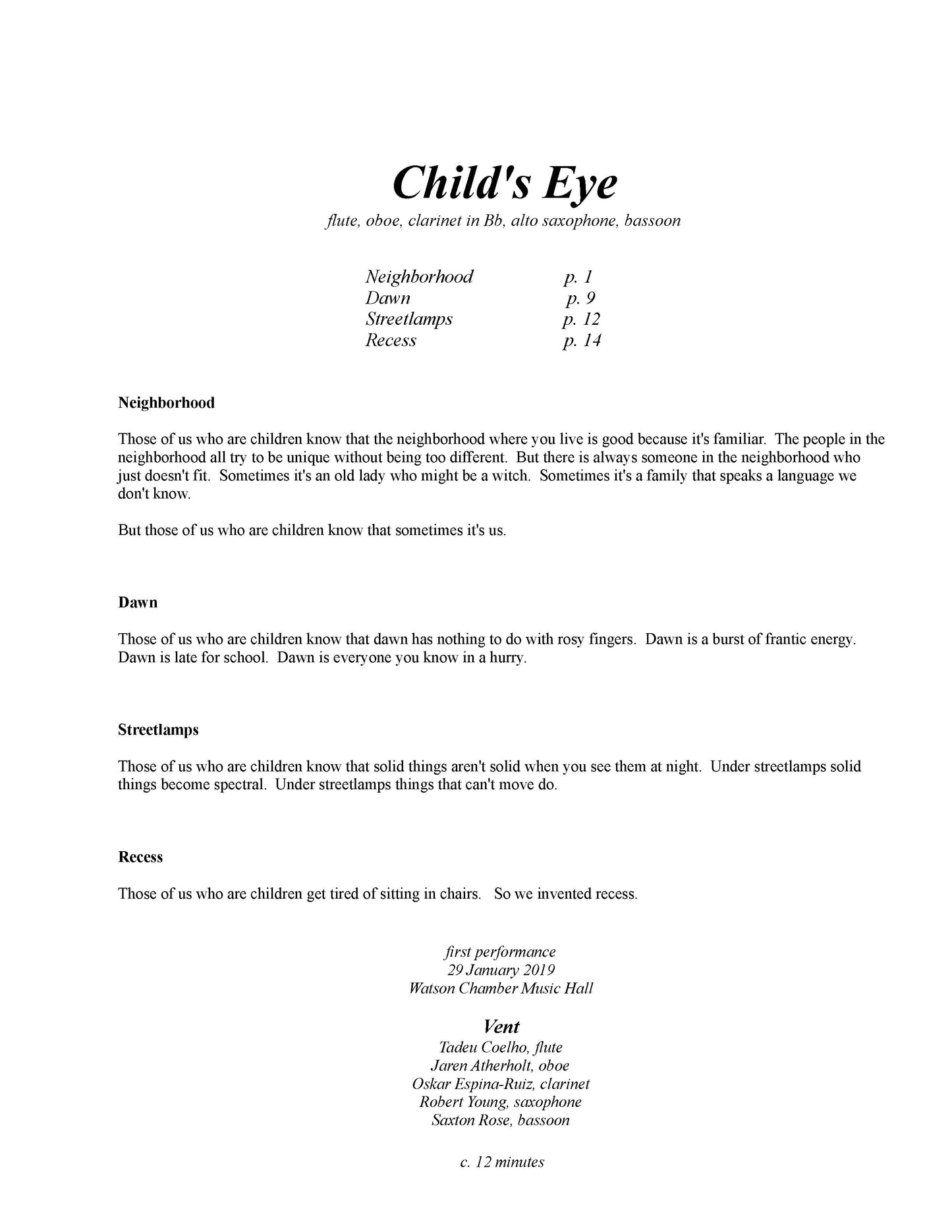 Child's Eye